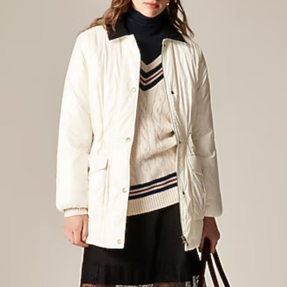 NWT! J CREW Puffer Barn Jacket